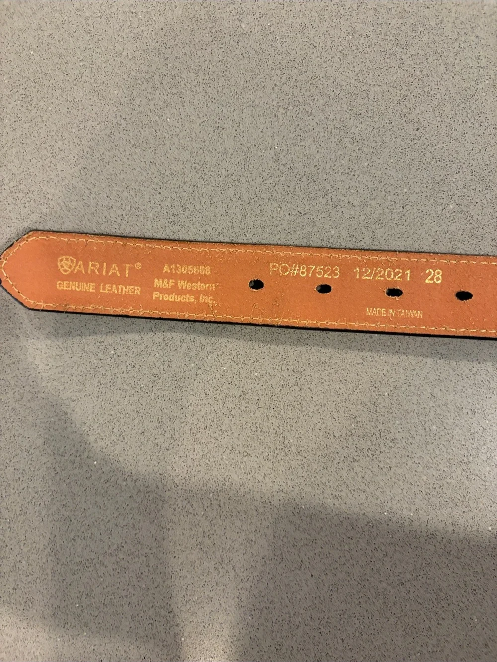 Ariat Brown Leather Studded Kids Belt